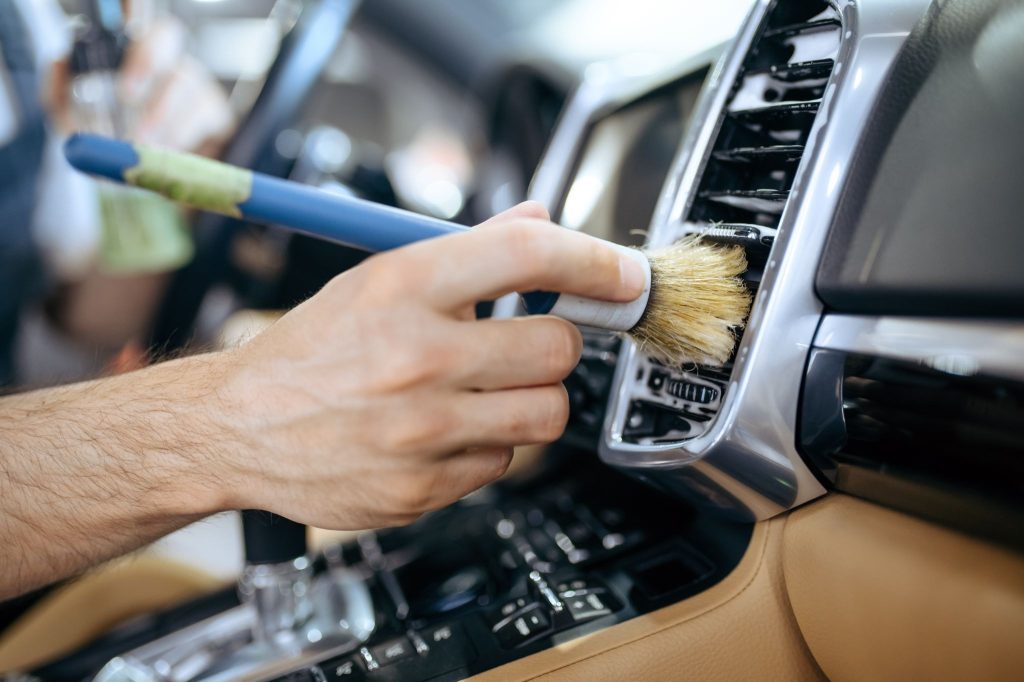 regular car interior cleaning