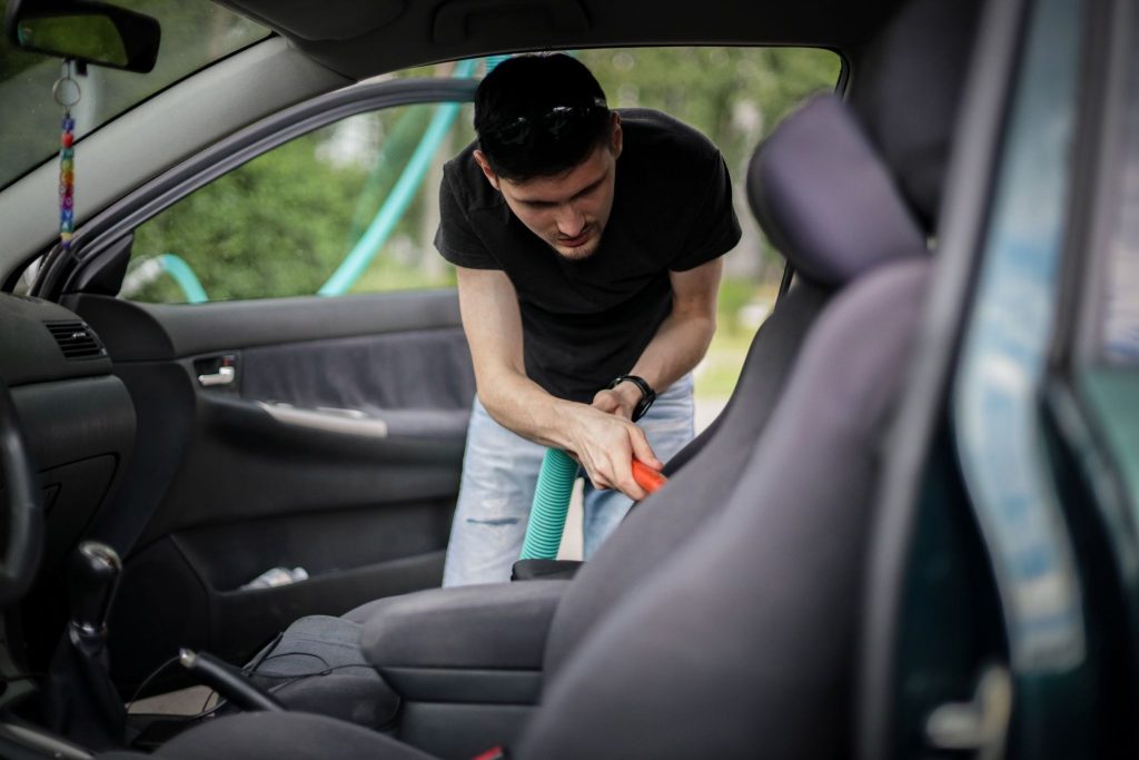 car interior cleaning